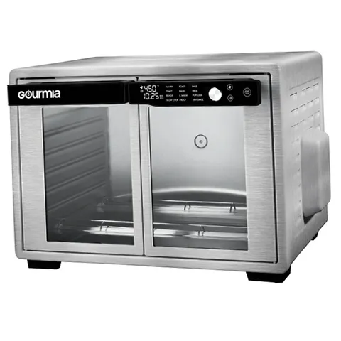 Gourmia GTF3588S 1700W 9-Slice Digital Toaster Oven Air Fryer, 12