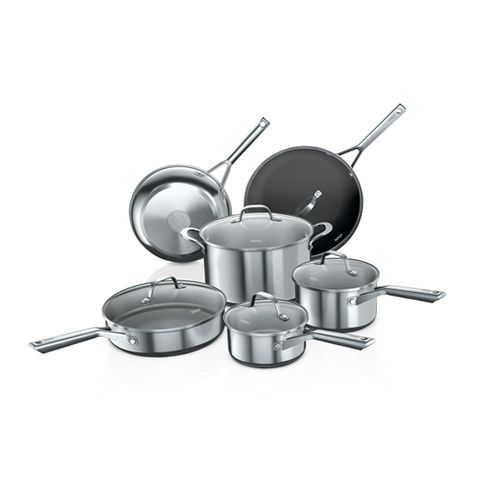 Ninja C79800 Neverstick Essential Stainless Steel 11-Piece