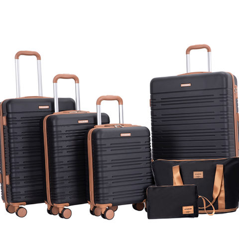 アリーデベルチ Amalodie 6-Piece Adult Hardside Checked Luggage Set with TSA Lock
