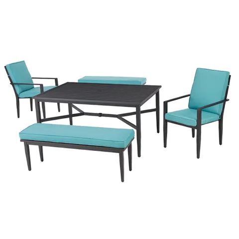 Mainstays MSS120201102006 Rockview 5-Piece Slat Patio Dining Set