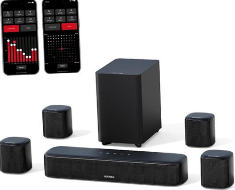 ULTIMEA Aura A40 サウンドバー サラウンドスピーカー セット Ultimea 7.1ch Virtual Surround Soundbar, 330W Sound Bar with