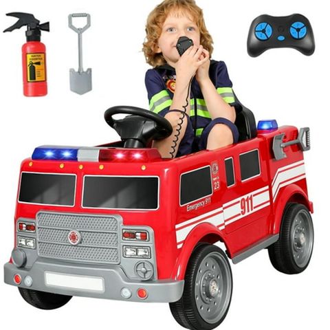 Neche WJL014-Red Ride on Fire Truck