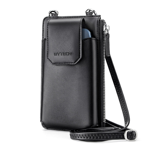 Bytech Leather Crossbody Cell Phone Case with Wallet for Universal