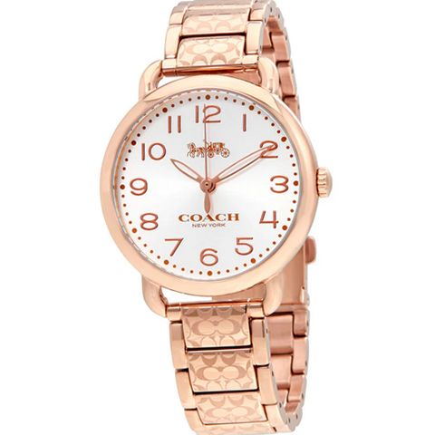 Coach 14502497 Delancey Silver Dial Rose Gold-Tone Ladies Watch New Rare Luxury COACH 14502497 Delancey Silver Dial Stainless Rose Gold-tone  main image 4