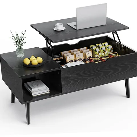 edx WM-LIFT-001 Wooden Lift Top Coffee Table with Hidden