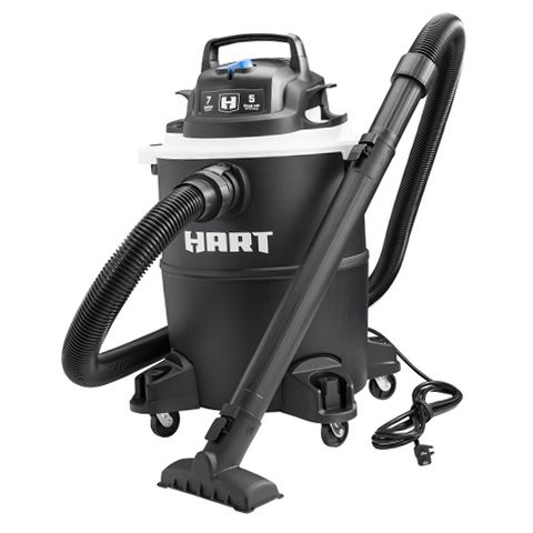 HART VOC708PF 3701 7 Gallon 5 Peak HP Poly Wet/Dry Vacuum with