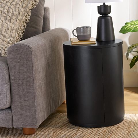Better Homes & Gardens 2013196WCOM Miller Drum End Table Black