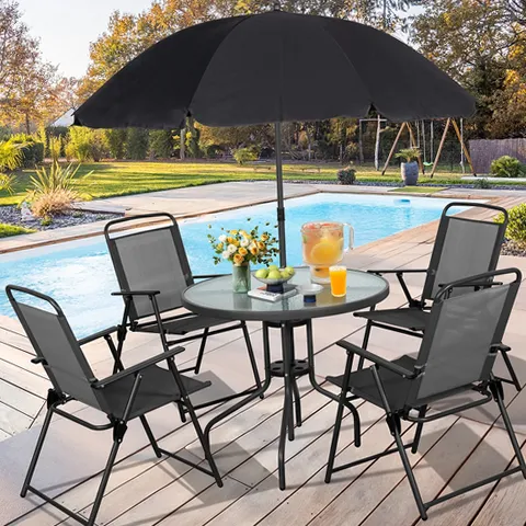 10' solar patio umbrella Tangkula 10 ft Solar Patio Umbrella for Backyard Poolside Deck Lawn, Coffee main image 1