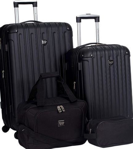 Travelers Club T-55504-001 Midtown Hardside Luggage Travel, Black