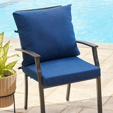 Better Homes Blue Outdoor Chair Cushions Better Homes Gardens