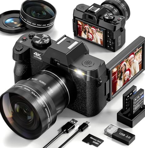 NBD S100 4K Digital Camera 48MP Sensor with Detachable 52mm Wide