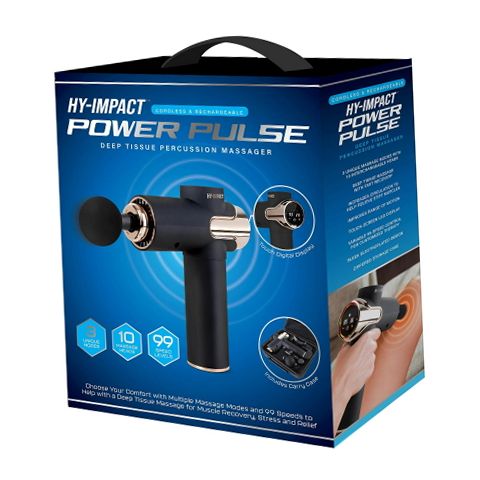 HY-IMPACT 03839 Power Pulse Deep Tissue Percussion Muscle Massager