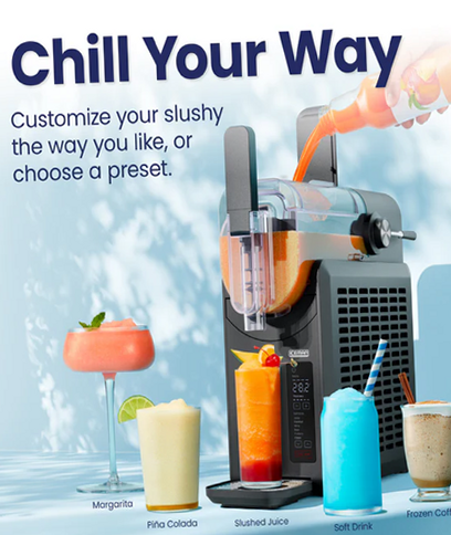 Chefman RJ62-20A-BLK 2.0L slushy maker, BLACK | eBay