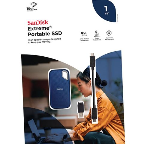 SanDisk Extreme Portable SSD, 1TB - Water-Resistant | eBay
