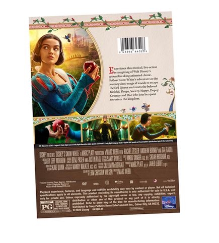 Sony Pictures Home Entertainment Snow White 2025 (DVD) | eBay