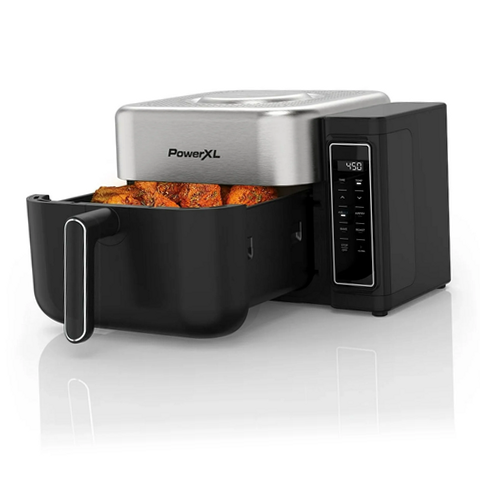 PowerXL AF4082-0BP-ID 8Qt AIRMAX Air Fryer with 6 Pre-sets, Gray