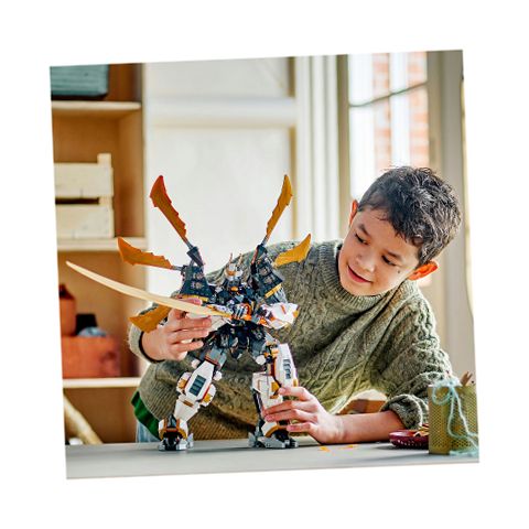 LEGO 71821 NINJAGO Coles Titan Dragon Mech Adventure Toy with