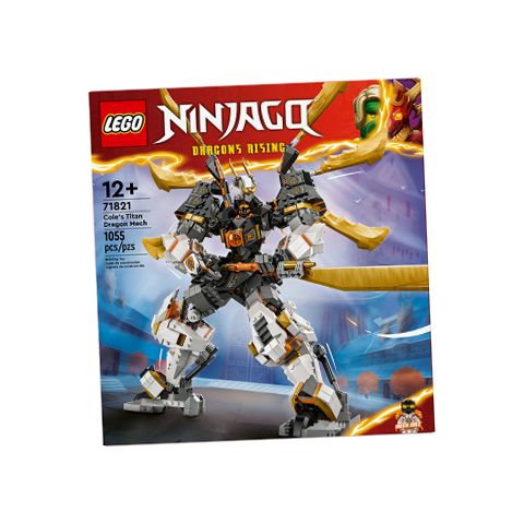 LEGO 71821 NINJAGO Coles Titan Dragon Mech Adventure Toy with