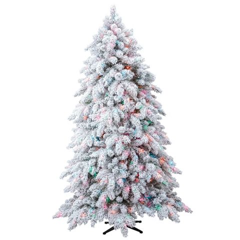 Holiday Time TG76M2N04D01 7.5' Pre-Lit Lincoln Pine Green Flocked