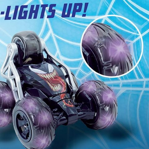 Jada Toys 36316 Marvel Venom RC Car 5-Wheel Stunt Car with