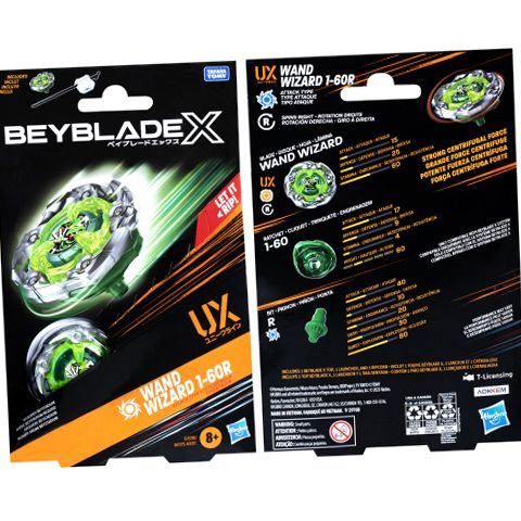 Hasbro Beyblade X Wand Wizard 1-60R UX Starter Pack with Attack