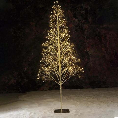 Holiday Time 6' Pre-Lit Starburst Gold Artificial Christmas Tree w