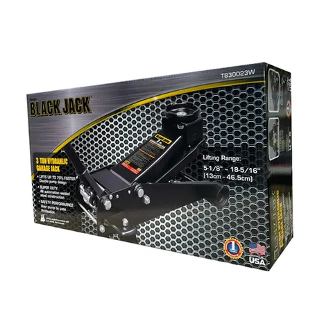 Black Jack T830023W 3 Ton Garage Jack Dual Piston Black | eBay
