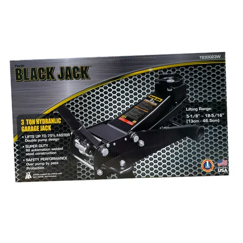Black Jack T830023W 3 Ton Garage Jack Dual Piston Black | eBay