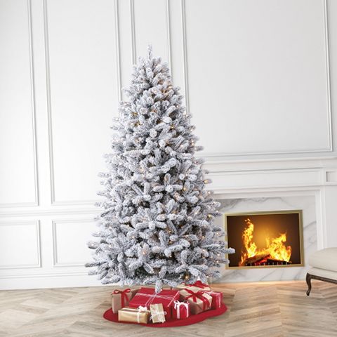 Holiday Time SG76P4KAEL02 7.5' Pre-Lit Birchwood Fir Green Flocked