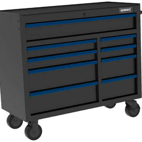HART 91-577-0151 42-Inch 9-Drawer Heavy-Duty Rolling Tool Cabinet