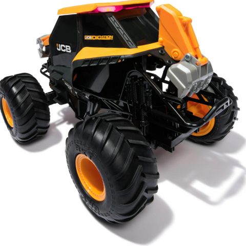 Monster Jam JCB DIGATRON Remote Control Truck, 1:15 Scale RC