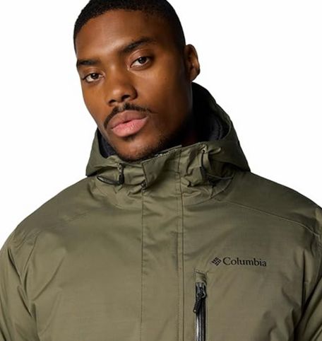 Columbia 208943 Oak Harbor II Insulated Jacket for Men, S, Stone
