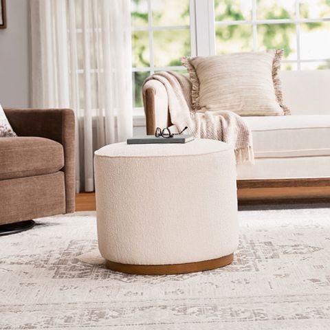 My Texas House MT4533796479001 Emerson Ottoman, Warm Brown Wooden