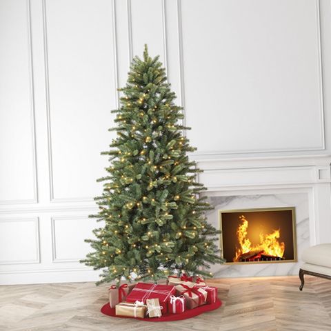 Holiday Time SG76P4KAEL00 7.5' Pre-Lit Birchwood Fir Green