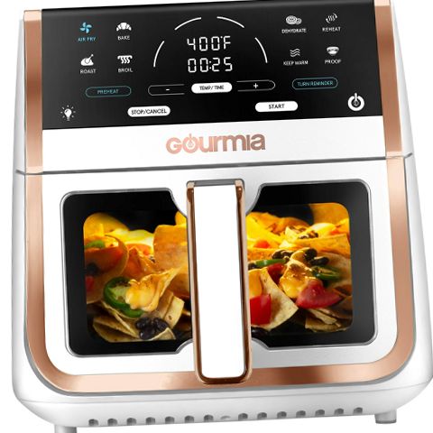 Gourmia GAF836WT 8 Qt Digital Window Air Fryer with 8 One-Touch