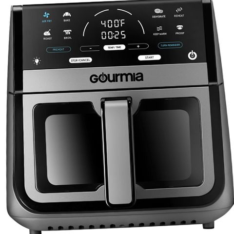 Gourmia GAF836GRY 8-Quart Digital Window Air Fryer, 8 One-Touch