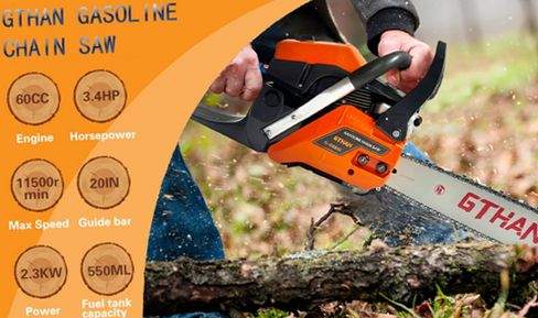 GTHAN 6020 60cc Gas Chainsaws 20 Inch Bar Power | eBay