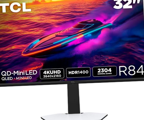 TCL 32R84 R84 Series 4K UHD HDR QD-Mini LED Gaming Monitor, 165Hz