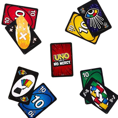 Mattel JLL32 UNO Flip, UNO Show 'Em No Mercy, and Expansion Pack