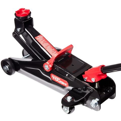 Hyper Tough Trolley Jack, 2 Ton Capacity, Heavy-Duty Cast Iron