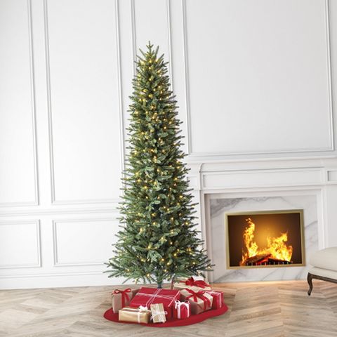 Holiday Time Sanford Pencil Fir Artificial Christmas Tree, 7.5 ft