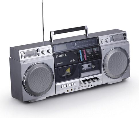 AIWA AI7012 Retro Boombox CD Player w/Cassette Recording
