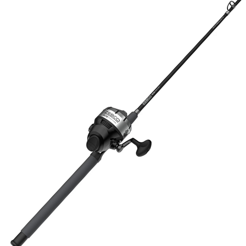 Zebco 808 Boss Hawg Spincast Reel and Fiberglass Fishing Rod Combo