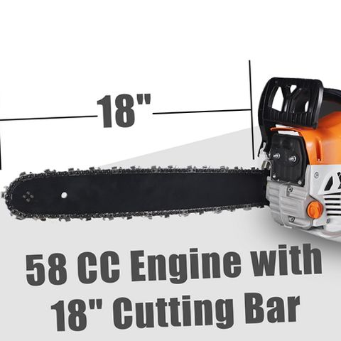 KingFurt 58CC Gas Chainsaw, 18