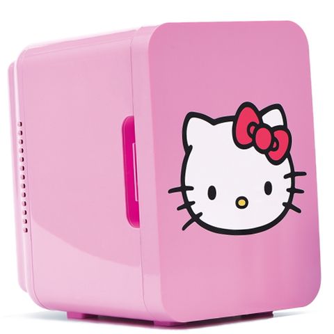 Hello Kitty 19271 Mini Fridge, Thermoelectric Cooler, Pink, 4