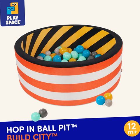 スポーツトイ・アクショントイ Butterball - Atmos Projects Battat Hop In Ball Pit Build City, Collapsible Foam Frame with 68