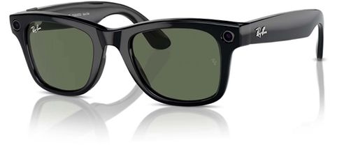 【新品未開封】Ray-Ban  Smart Wayfarer Ray-Ban Meta Wayfarer Smart Glasses, Shiny Black Frame, G-15 Green