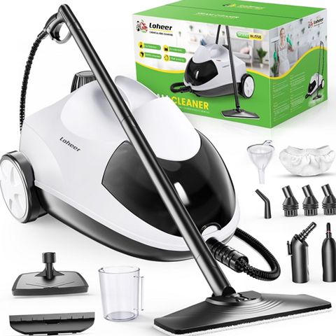 Loheer WJ558 Steam Cleaner, 1500W High-Pressure Steamer, Chemical