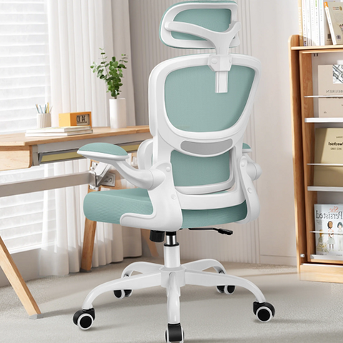 COOLHUT RZ-2202-H-MintGreen High Back Mesh Desk Chair with Lumbar