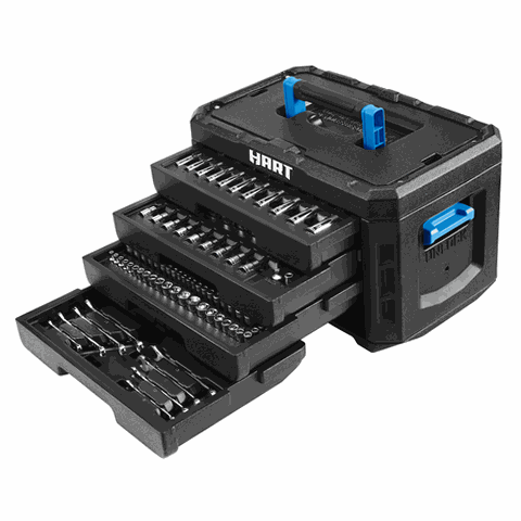 HART HHMTS424 215-Piece Mechanics Tool Set, Multiple Drive, Chrome